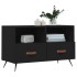 Mueble para TV madera contrachapada negro 80x36x50