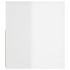 Mueble de TV con luces LED blanco brillante 120x35x40