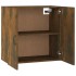 Armario de pared madera contrachapada roble ahumado 60x31x60