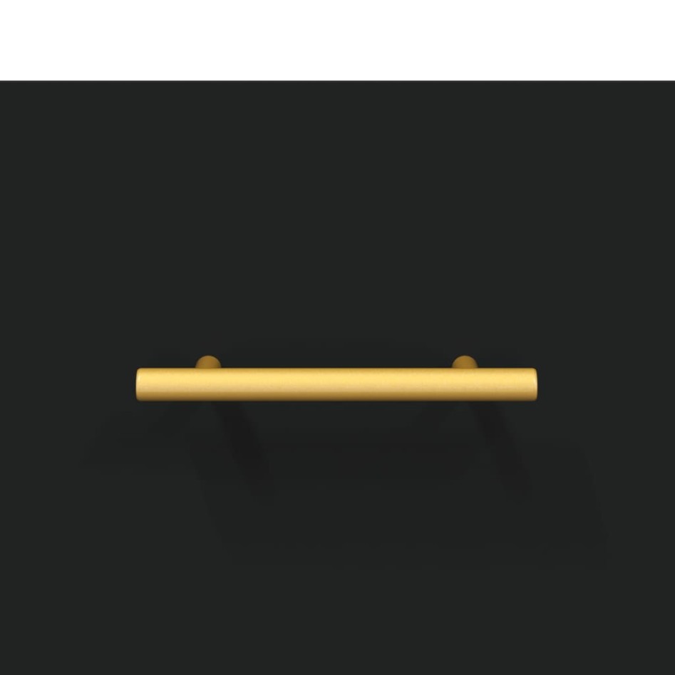 Mueble para TV madera contrachapada negro 80x36x50