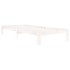 Estructura de cama sin colchón madera de pino blanca 90x200