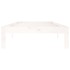 Estructura de cama sin colchón madera de pino blanca 90x200