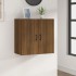 Armario de pared madera contrachapada marrón roble 60x31x60