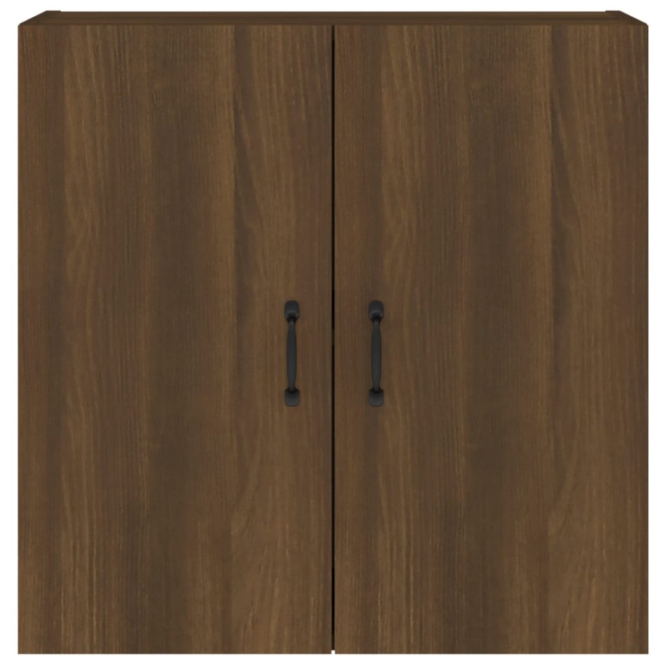 Armario de pared madera contrachapada marrón roble 60x31x60