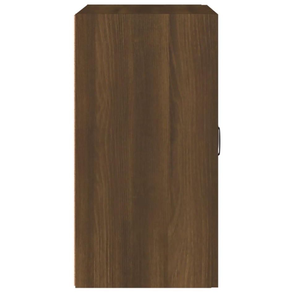Armario de pared madera contrachapada marrón roble 60x31x60
