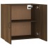 Armario de pared madera contrachapada marrón roble 60x31x60