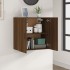 Armario de pared madera contrachapada marrón roble 60x31x60