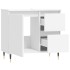 Armario de baño madera contrachapada blanco 65x33x60