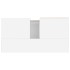 Armario de baño madera contrachapada blanco 65x33x60