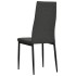 Sillas de comedor 6 unidades tela gris