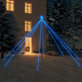 LED árbol de Navidad interior y exterior 800 LED azul 5