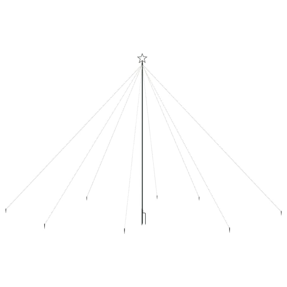 LED árbol de Navidad interior y exterior 800 LED azul 5