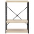 Armario microondas madera ingeniería negro roble