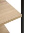 Armario microondas madera ingeniería negro roble