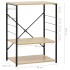 Armario microondas madera ingeniería negro roble