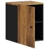 Armario de baño de pared madera maciza de mango 38x33x48
