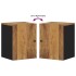Armario de baño de pared madera maciza de mango 38x33x48