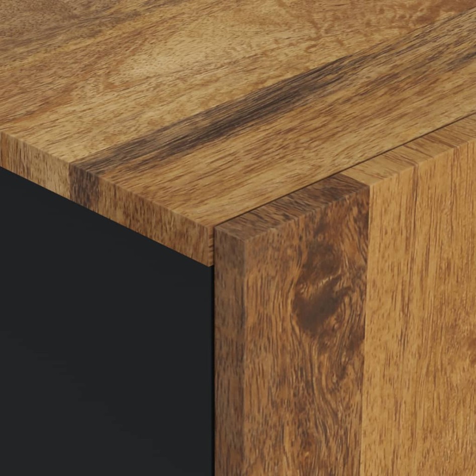 Armario de baño de pared madera maciza de mango 38x33x48