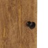 Armario de baño de pared madera maciza de mango 38x33x48