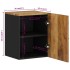 Armario de baño de pared madera maciza de mango 38x33x48