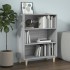 Aparador de madera contrachapada gris Sonoma 69,5x32,5x90