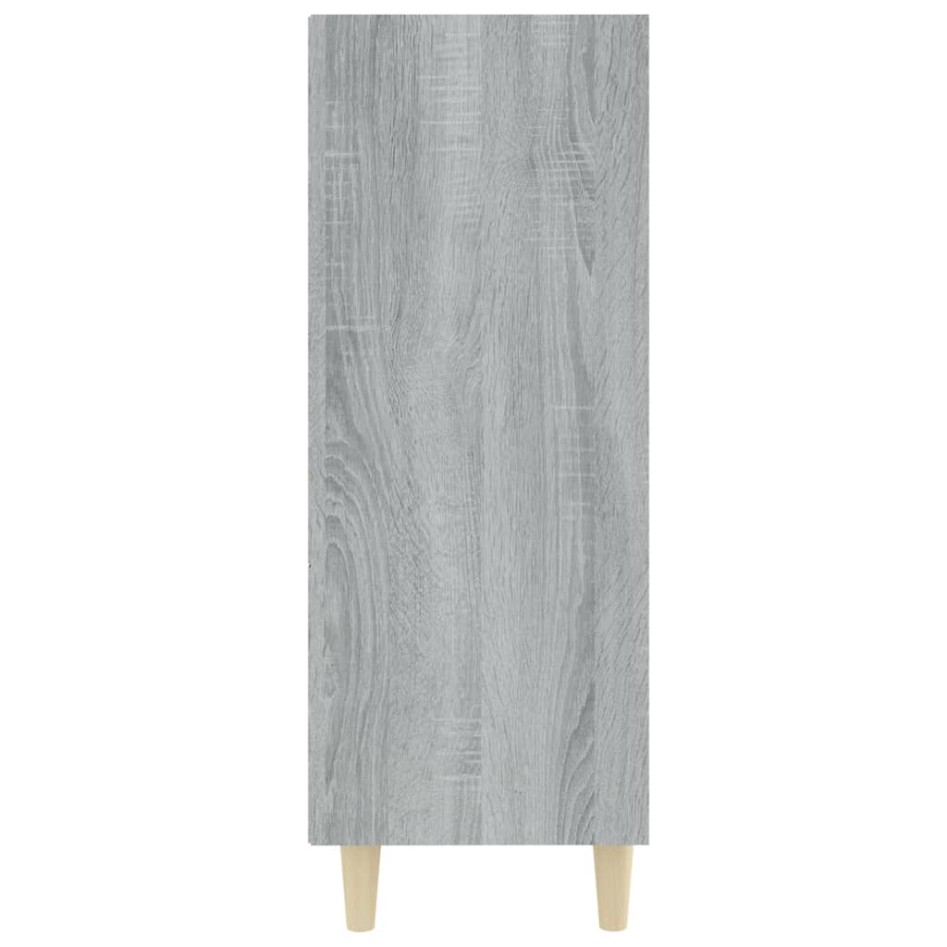 Aparador de madera contrachapada gris Sonoma 69,5x32,5x90