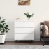 Aparador de madera contrachapada blanco 60x35x70