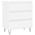 Aparador de madera contrachapada blanco 60x35x70