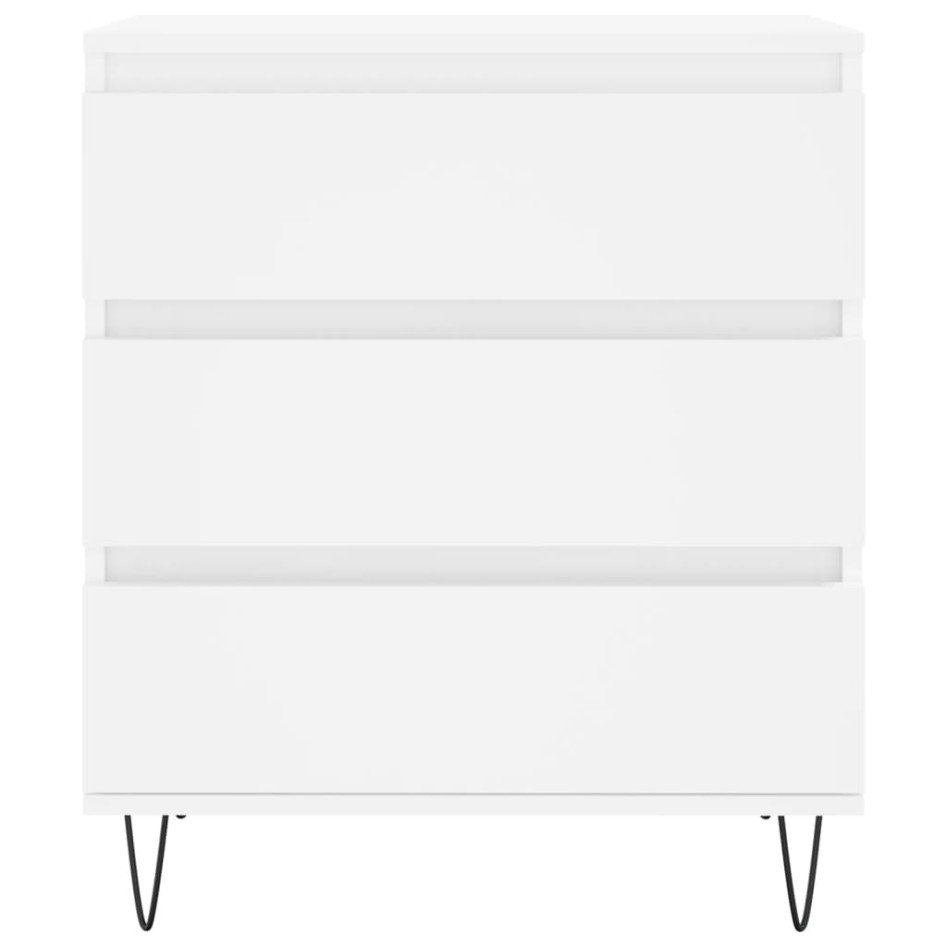 Aparador de madera contrachapada blanco 60x35x70