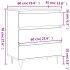 Aparador de madera contrachapada blanco 60x35x70
