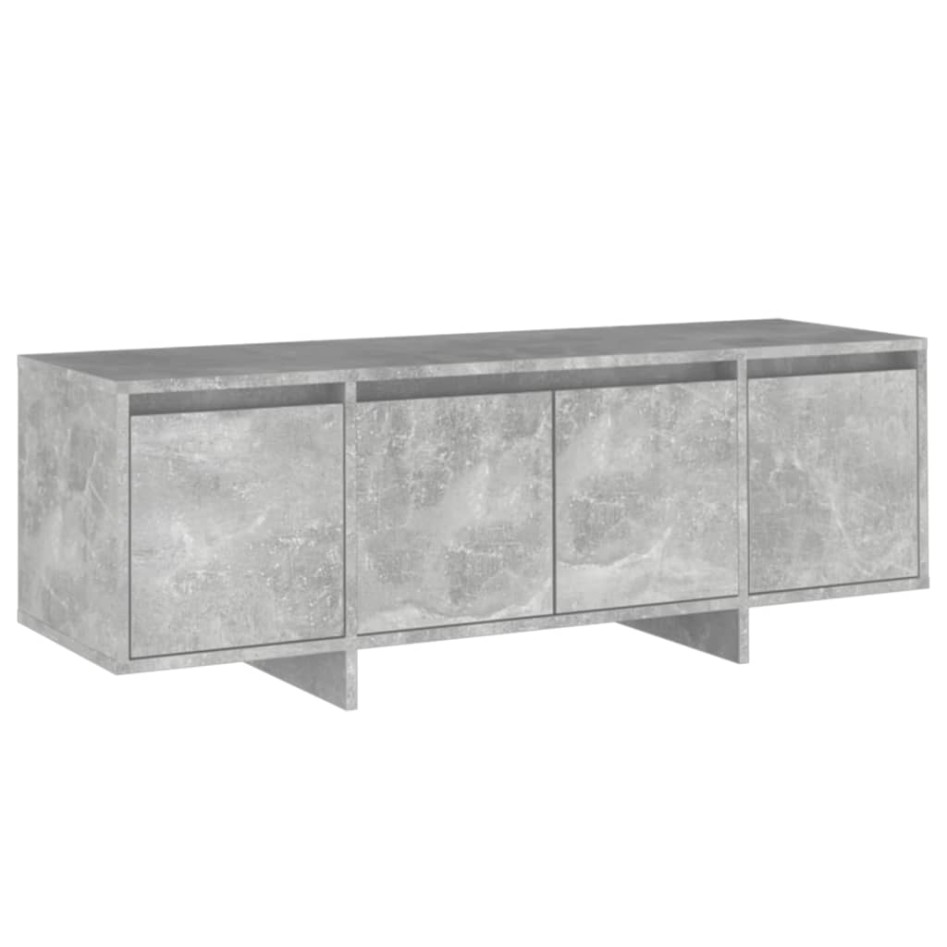 Mueble de TV madera contrachapada gris hormigón 120x30x40,5