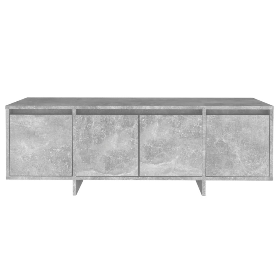 Mueble de TV madera contrachapada gris hormigón 120x30x40,5