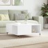 Mesa de centro madera contrachapada blanco 80x80x36,5