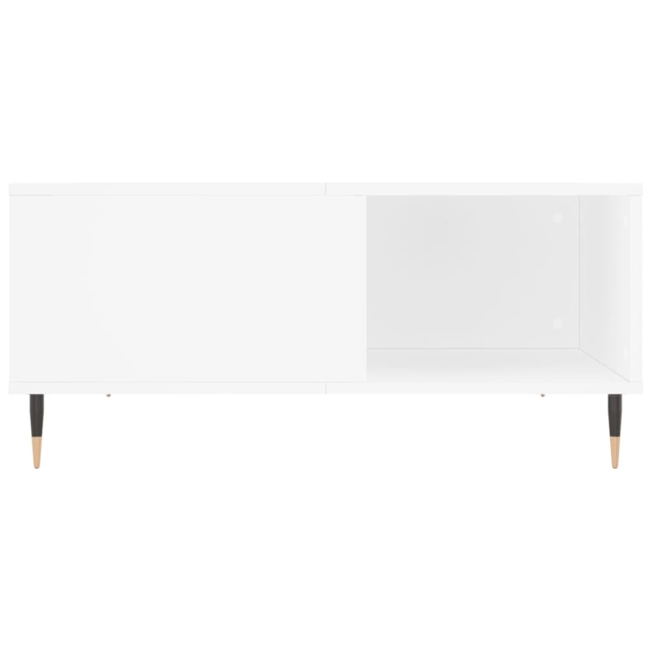 Mesa de centro madera contrachapada blanco 80x80x36,5