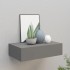 Estante con cajón de pared MDF gris 40x23,5x10