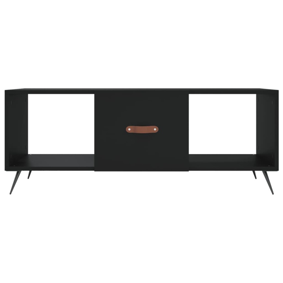 Mesa de centro madera contrachapada negro 102x50x40
