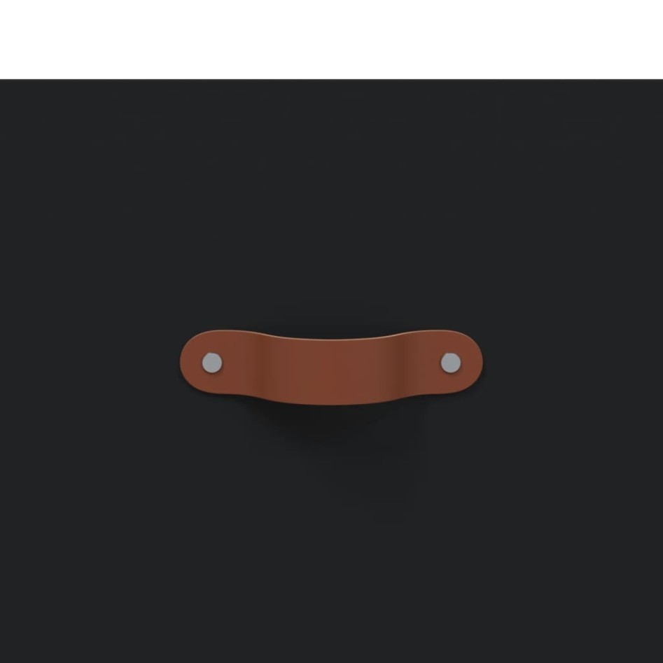 Mesa de centro madera contrachapada negro 102x50x40