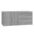 Mueble de TV madera contrachapada gris Sonoma 80x34x36