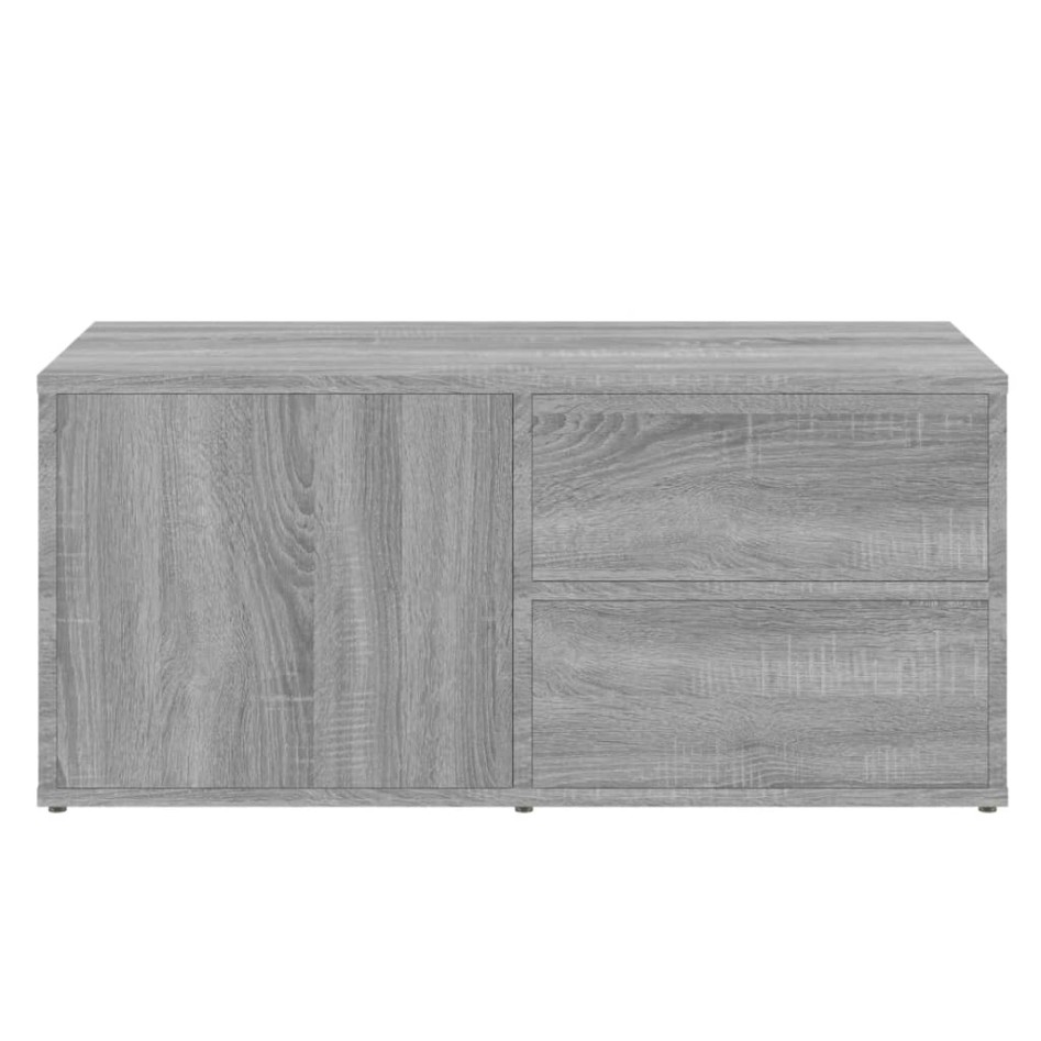 Mueble de TV madera contrachapada gris Sonoma 80x34x36
