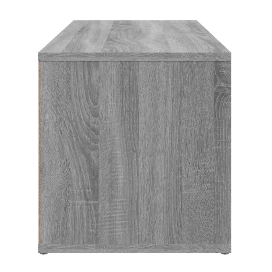 Mueble de TV madera contrachapada gris Sonoma 80x34x36