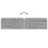Mueble de TV madera contrachapada gris Sonoma 80x34x36