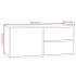 Mueble de TV madera contrachapada gris Sonoma 80x34x36
