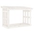 Leñero de madera maciza de pino blanco 108x64,5x77