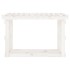 Leñero de madera maciza de pino blanco 108x64,5x77