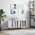 Mueble para discos madera contrachapada blanco 100x38x48