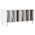 Mueble para discos madera contrachapada blanco 100x38x48