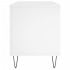 Mueble para discos madera contrachapada blanco 100x38x48