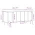 Mueble para discos madera contrachapada blanco 100x38x48