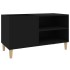 Mueble para discos madera contrachapada negro 84,5x38x48