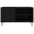 Mueble para discos madera contrachapada negro 84,5x38x48